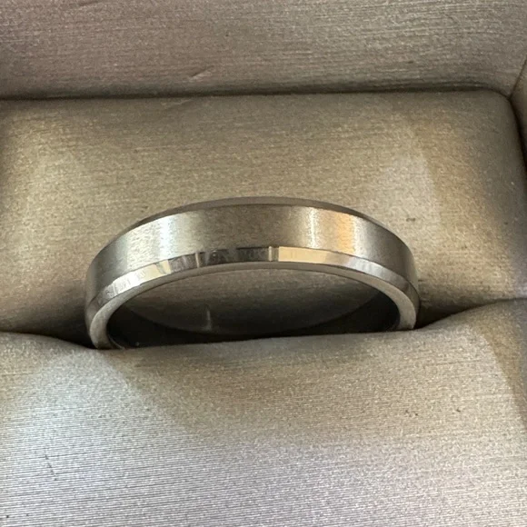 Zales Silver Men's Band - Picture 4 of 4